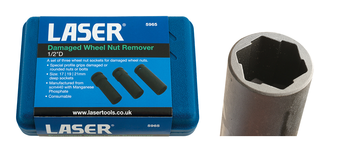 New wheel nut removers make light work of damaged and rounded-off wheel nuts