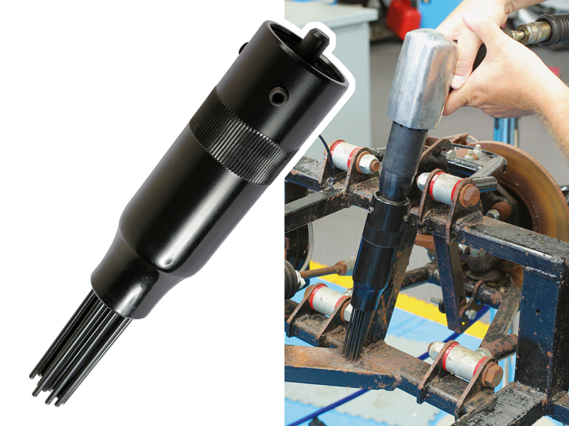Air hammer needle scaler attachment from Laser Tools