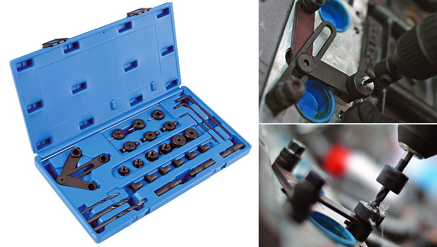 Drill out broken studs with confidence with this Drill Guide Kit