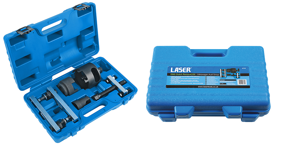 For Audi and Volkswagen technicians —  Laser Tools introduce their DSG Clutch Removal and Installation Kit