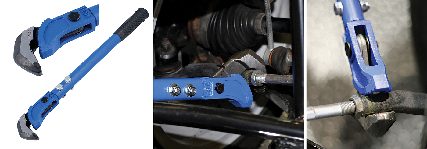 Remove and adjust track rods with this track rod adjusting wrench from Laser Tools