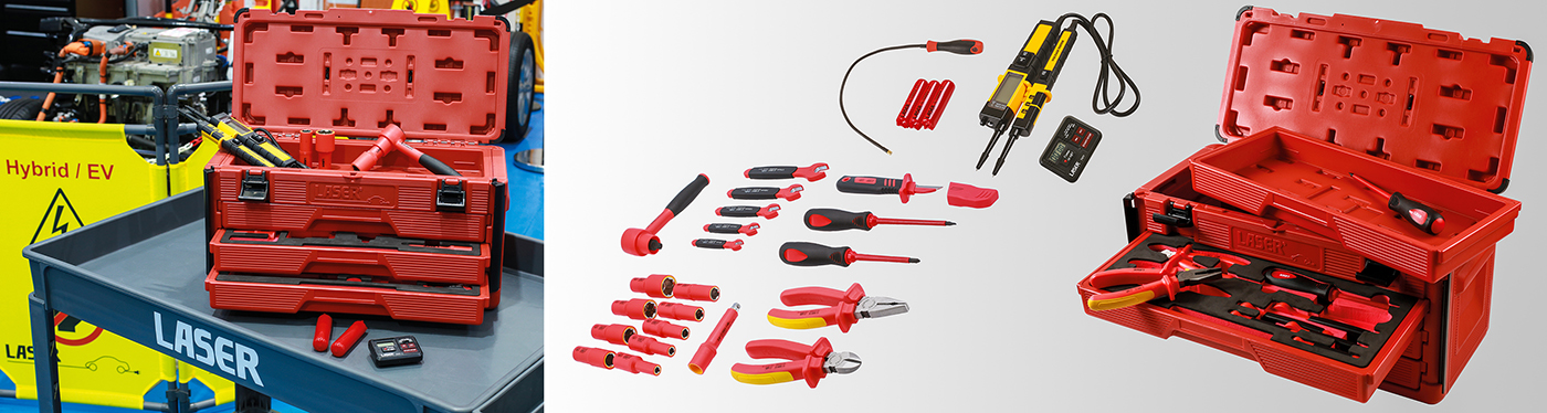 Working on EV/hybrid vehicles? Have all the necessary tools to hand with this insulated tool kit. 