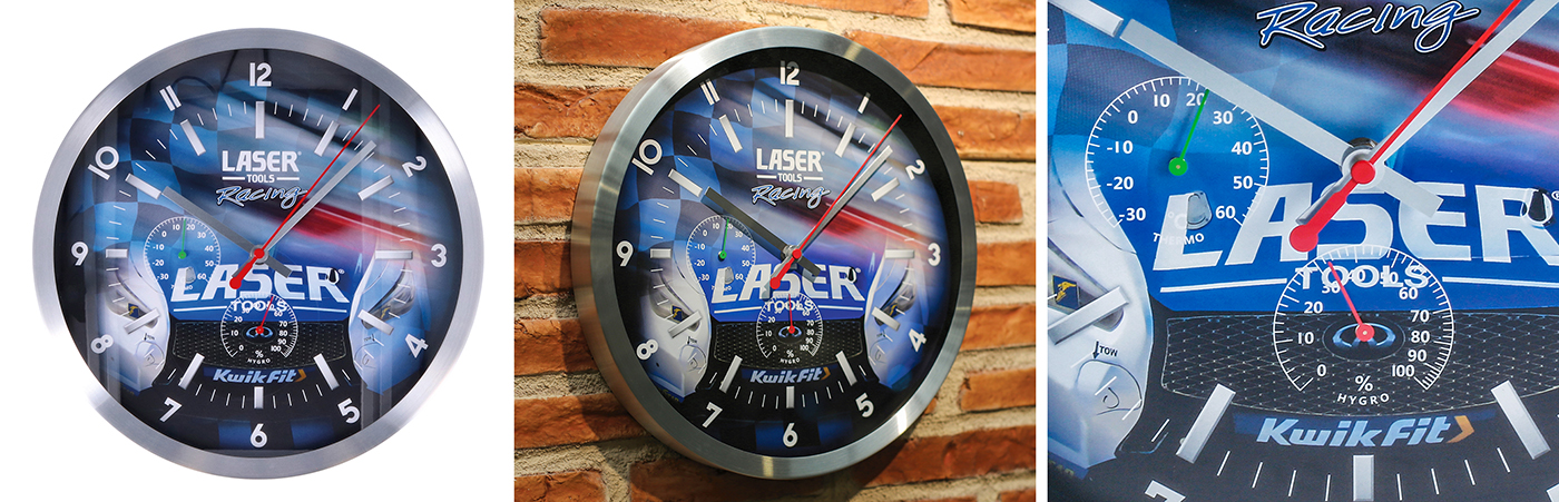 Don’t be late for the new season with the new Laser Tools Racing Wall Clock