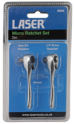 Super-smooth micro ratchet set from Laser Tools 