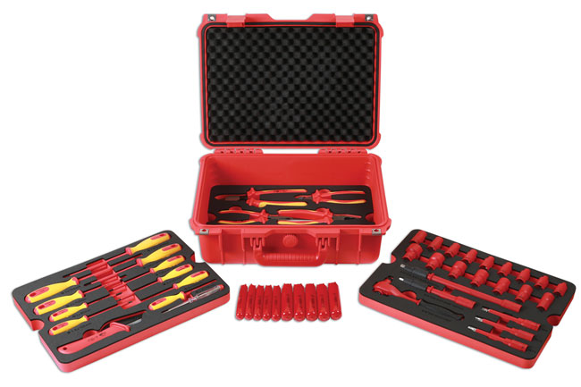 7383 - VDE insulated tool set suitable for Hybrid and Electric vehicles.