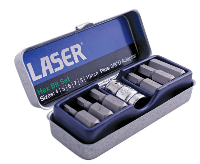 Laser Tools 0593 Hex Bit Set 7pc