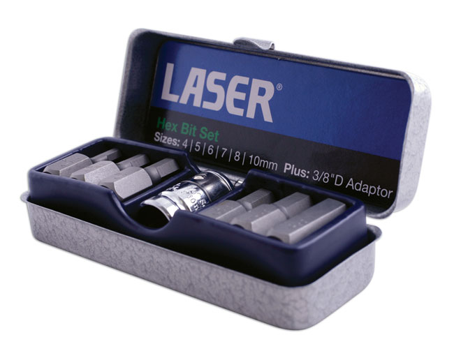 Laser Tools 0593 Hex Bit Set 7pc