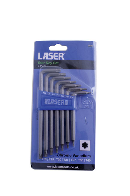 Laser Tools 0605 Star Key Set 7pc