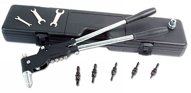 Laser Tools 3597 Long Handle Swivel Head Riveter Set