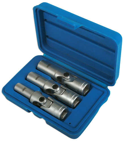Laser Tools 4122 Glow Plug Socket Set 3/8"D 3pc