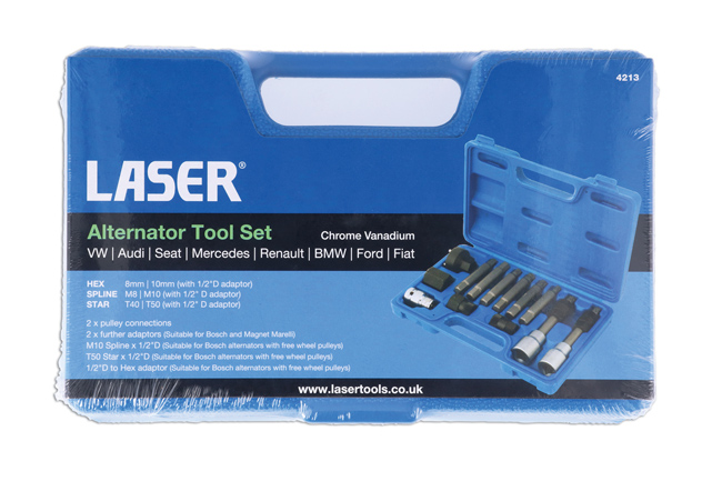 Laser Tools 4213 Alternator Tool Set 13pc