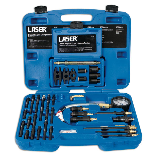 Laser Tools 4510 Diesel Engine Compression Master Test Kit