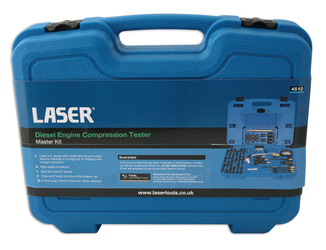 Laser Tools 4510 Diesel Engine Compression Master Test Kit
