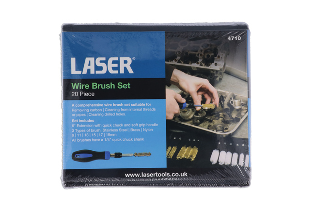 Laser Tools 4710 Wire Brush Set 20pc