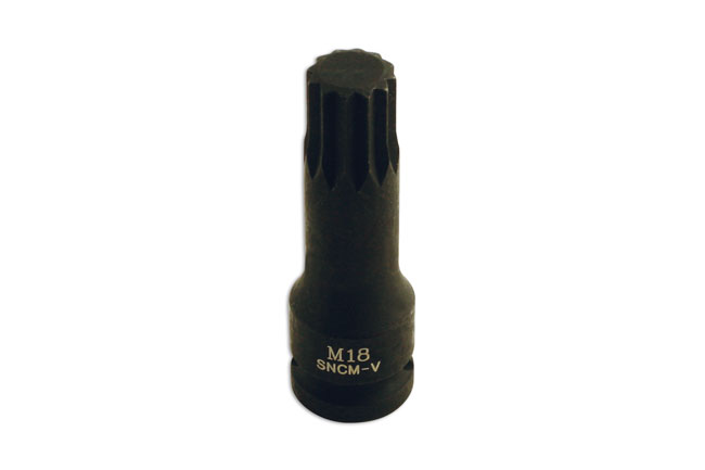 Laser Tools 5063 Spline Socket Bit 1/2"D M18