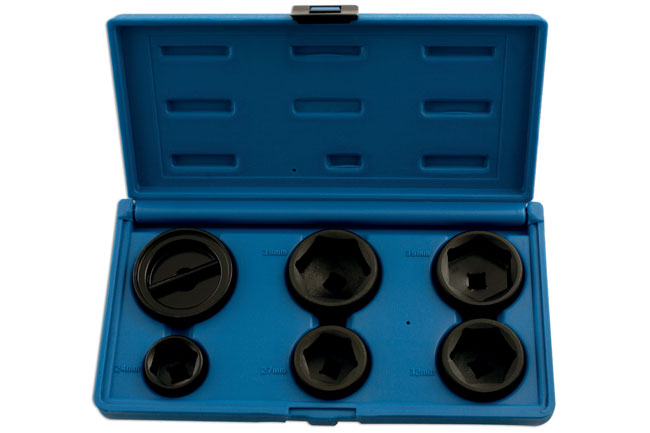 Laser Tools 5123 Oil Filter Socket Set 3/8"D 6pc