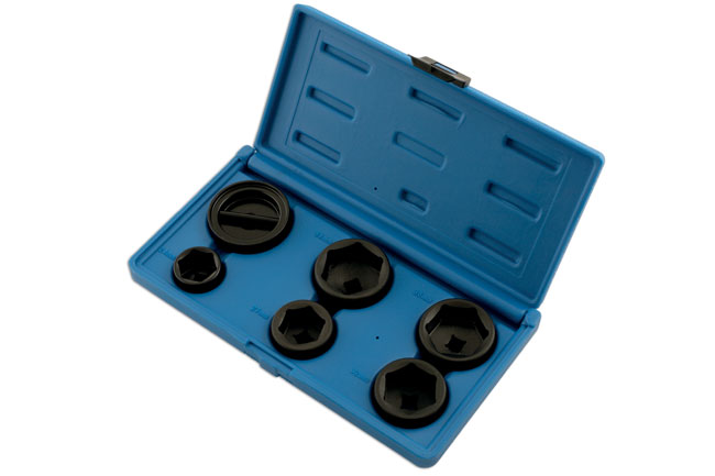 Laser Tools 5123 Oil Filter Socket Set 3/8"D 6pc