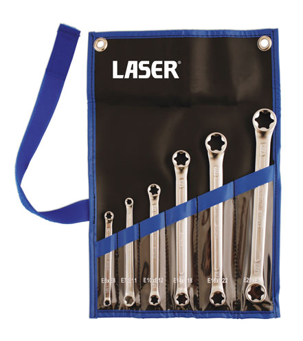 Laser Tools 5452 Star Ring Spanner Set 6pc