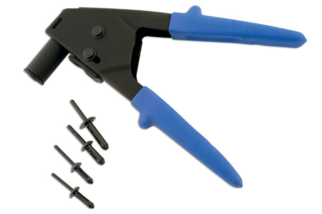 Laser Tools 5494 Long Reach Plastic Riveter with 40 Rivets