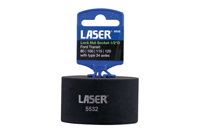 Laser Tools 5532 Lock Nut Socket - for Ford Transit