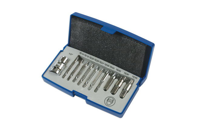 Laser Tools 6080 Extractor Set for Torx® Fixings 11pc