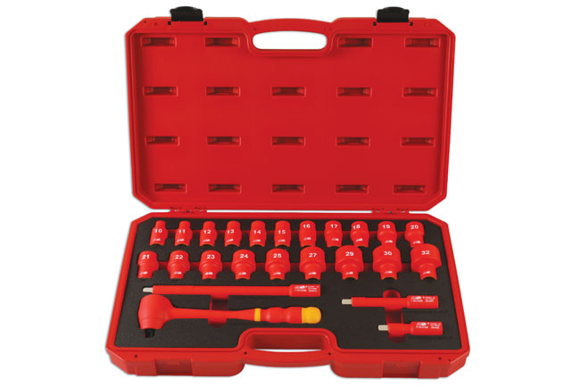 Laser Tools 6147 Insulated Socket Set 1/2"D 24pc