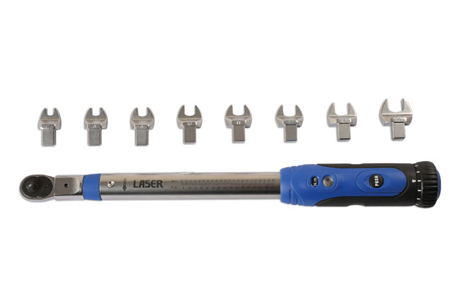 Laser Tools 6167 Torque Wrench 1/4"D - 9 Heads