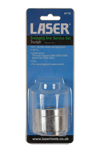 Laser Tools 6172 Swinging Arm Service Set 2pc - for Triumph