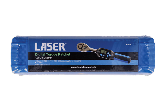Laser Tools 6205 Digital Torque Ratchet 1/2"D 20 - 100Nm