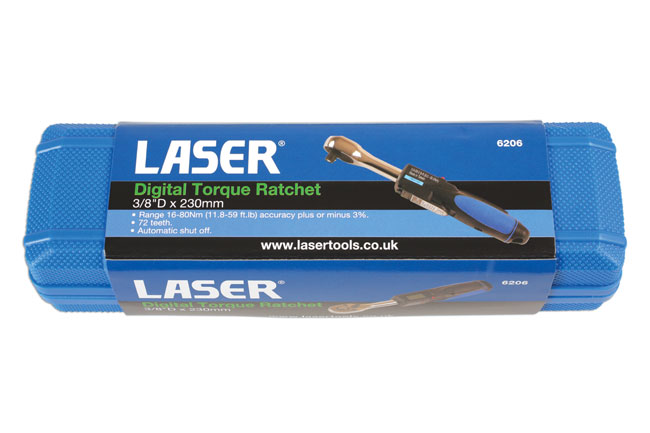 Laser Tools 6206 Digital Torque Ratchet 3/8"D 12 - 60Nm