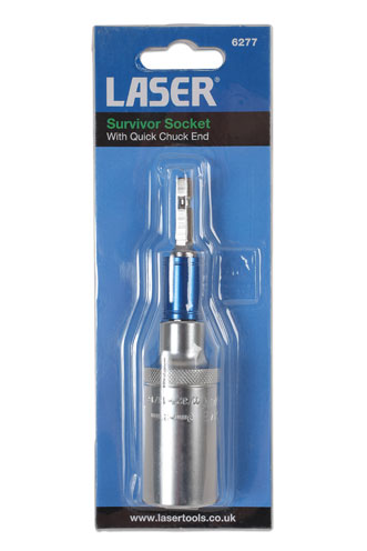 Laser Tools 6277 Survivor Socket with Quick Chuck End