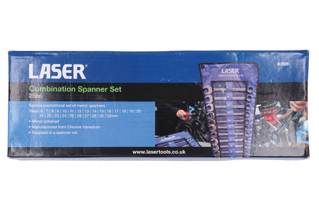 Laser Tools 6396 Combination Spanner Set 6 - 32mm 25pc