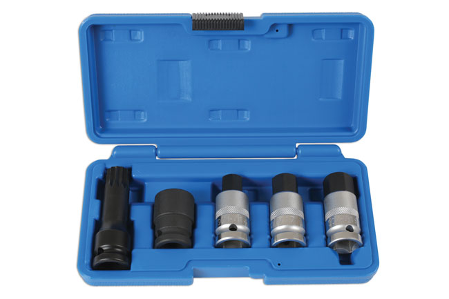 Laser Tools 6411 Hub Nut Tool Kit 1/2"D 5pc