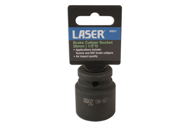 Laser Tools 6521 Brake Caliper Socket 1/2"D 26mm