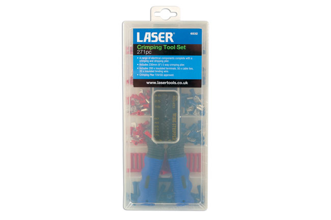 Laser Tools 6532 Crimping Tool Set 271pc