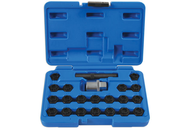 Laser Tools 6539 Locking Wheel Nut Key Set 22pc - for BMW