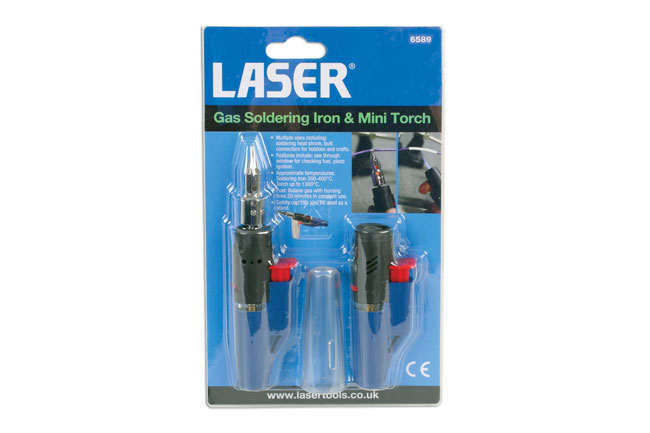 Laser Tools 6589 Gas Soldering Iron & Mini Torch