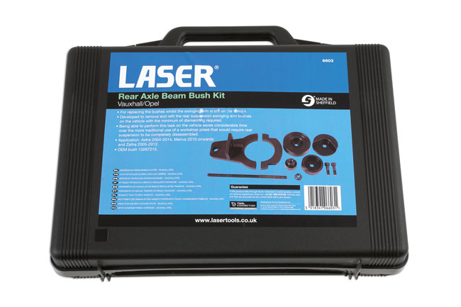 Laser Tools 6603 Rear Axle Beam Bush Kit - for Vauxhall/Opel