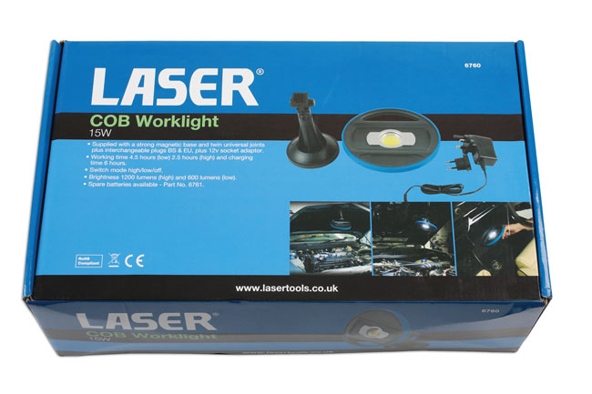 Laser Tools 6760 COB Worklight - 15 Watt