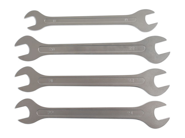 Four ultra thin open ended spanners
