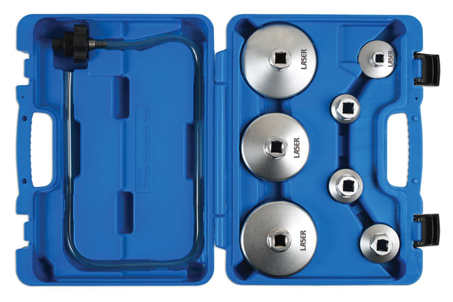 Laser Tools 6932 Oil Filter Wrench Set 8pc