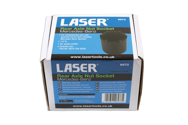 Laser Tools 6973 Rear Axle Nut Socket 1/2"D - for Mercedes-Benz