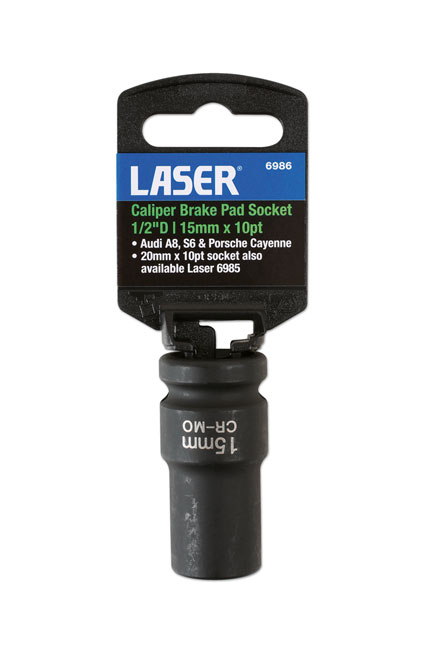 Laser Tools 6986 Caliper Brake Socket 15mm x 10pt