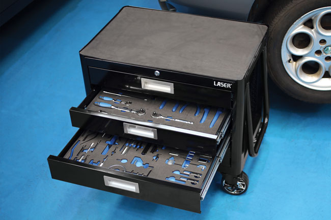 Laser Tools 6990 Workshop Trolley - 4 Drawers
