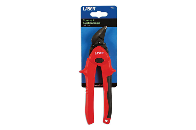 Laser Tools 7061 Compact Aviation Snips - Left Cut