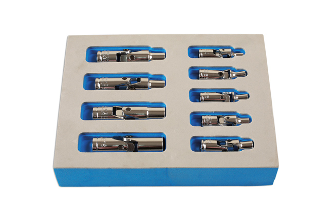 Laser Tools 7146 Universal Joint Star Socket Set 1/4"D, 3/8"D 9pc