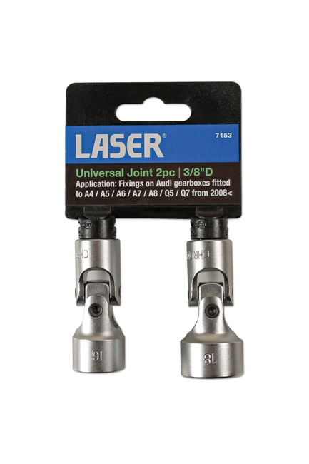 Laser Tools 7153 Universal Joint Socket Set 3/8"D 2pc