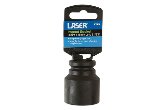 Laser Tools 7185 Impact Socket 1/2"D 28mm