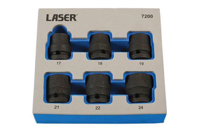 Laser Tools 7200 Damaged Nut/Bolt Remover Tools 1/2"D 6pc