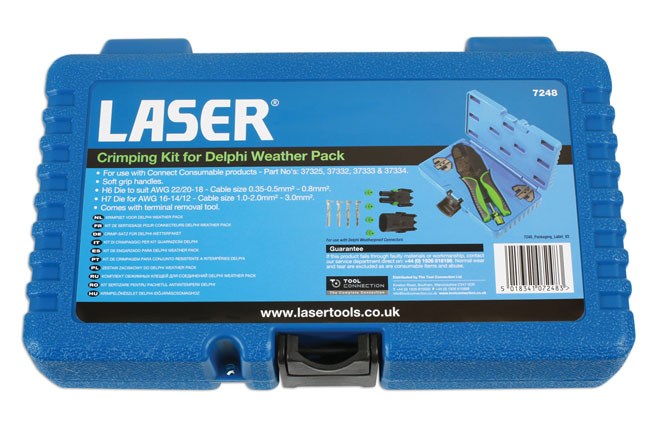 Laser Tools 7248 Crimping Kit for Delphi Weatherproof Kit